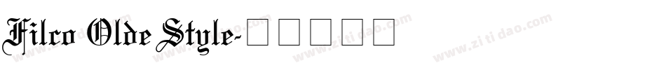 Filco Olde Style字体转换